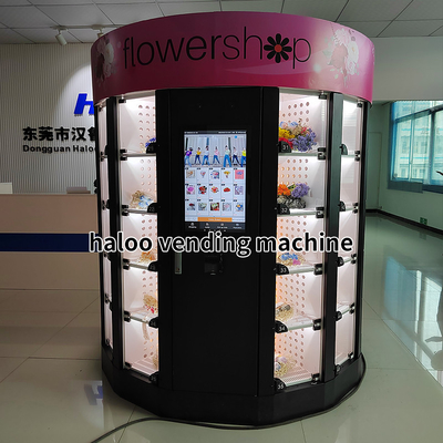 OEM ODM 24 ชั่วโมงตู้จำหน่ายดอกไม้อัตโนมัติตู้เก็บความเย็นตู้หยอดเหรียญสำหรับดอกไม้