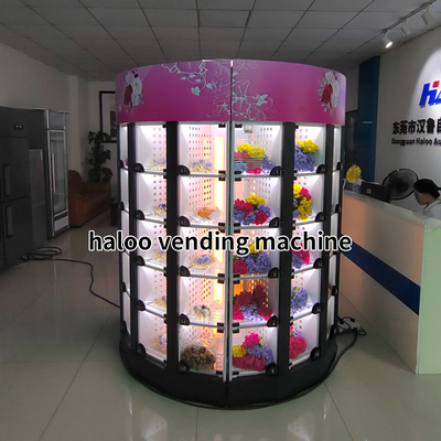 OEM ODM 24 ชั่วโมงตู้จำหน่ายดอกไม้อัตโนมัติตู้เก็บความเย็นตู้หยอดเหรียญสำหรับดอกไม้