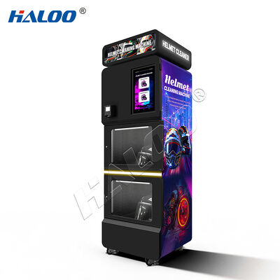 Haloo Vending Machine Maquina Para Limpiar Casco Deodorize Helmet Cleaning Vendo Machine เครื่องล้างหมวก เครื่องล้างหมวก ขนาดต่ํา Moq Custom 15.6 นิ้ว