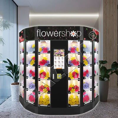 Haloo เครื่องขายดอกไม้ จําหน่าย Vendo distributteur de fleurs เครื่องขายดอกไม้อัตโนมัติเต็มแบบ