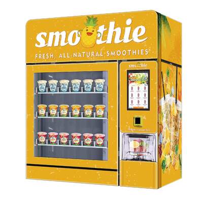 24-Hour Semi-Automatic Smoothie Vending Machine with 10.1-Inch Touchscreen for Convenience Stores, Office Buildings, and More