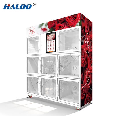 Haloo vending machine large capacity flower vending machine with cooling system that can operate 24 hours a day