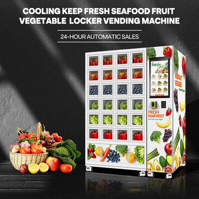 ฮาโล 24 เครดิตเกรด smart vending กล่องหนาผงเหล็กผสมเปลือกเปลือกภายนอกและประตูแก้วสามชั้นที่มีระบบเย็น