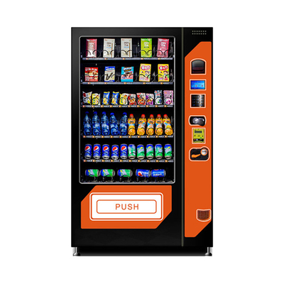ปุ่มกดสัมผัสคูลลิ่งตู้จำหน่ายสินค้าอัตโนมัติ Subway Vending Machine สำหรับอาหารและเครื่องดื่ม