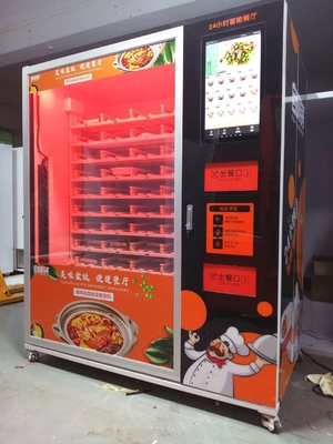 3800W ตู้จำหน่ายอาหารจานด่วนอัตโนมัติพร้อมไมโครเวฟเดี่ยว