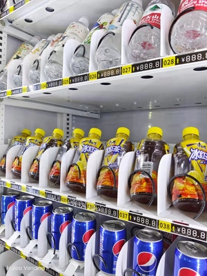 เครื่องจำหน่ายสินค้าอัตโนมัติแบบรวม 24 ชั่วโมงสำหรับเครื่องดื่มและของว่างที่ผ่านการรับรอง CE