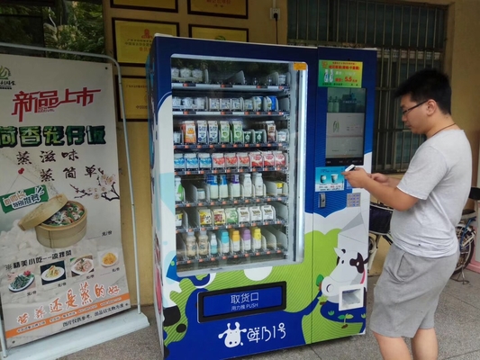 ตู้จำหน่ายผลไม้สด OEM Combo พร้อม Locker 4G เครือข่าย