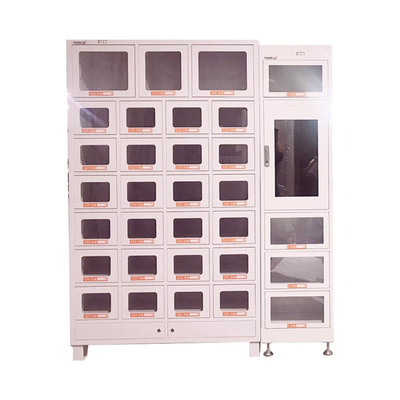 หน้าจอสัมผัส Smart Locker Vending Machine สำหรับขนมขบเคี้ยวอาหารกระป๋องของเล่น Candle