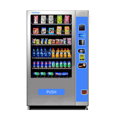 ปุ่มกดสัมผัสคูลลิ่งตู้จำหน่ายสินค้าอัตโนมัติ Subway Vending Machine สำหรับอาหารและเครื่องดื่ม