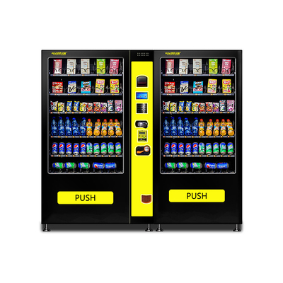 ปุ่มกดสัมผัสคูลลิ่งตู้จำหน่ายสินค้าอัตโนมัติ Subway Vending Machine สำหรับอาหารและเครื่องดื่ม