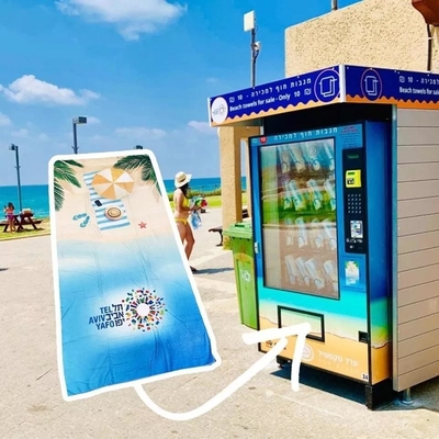 ชุดว่ายน้ำผ้าเช็ดตัวชายหาดแบบไม่แช่เย็นตู้หยอดเหรียญ 220V 50HZ