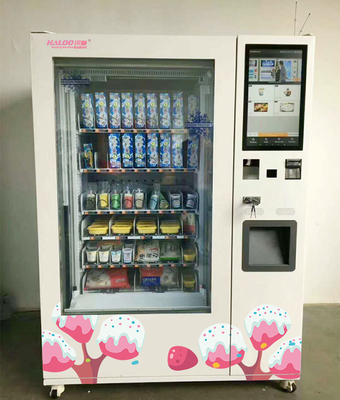 21.5 หน้าจอสัมผัส Frozen Treats ตู้จำหน่ายไอศกรีม ตู้แช่ไอศครีมตู้หยอดเหรียญ